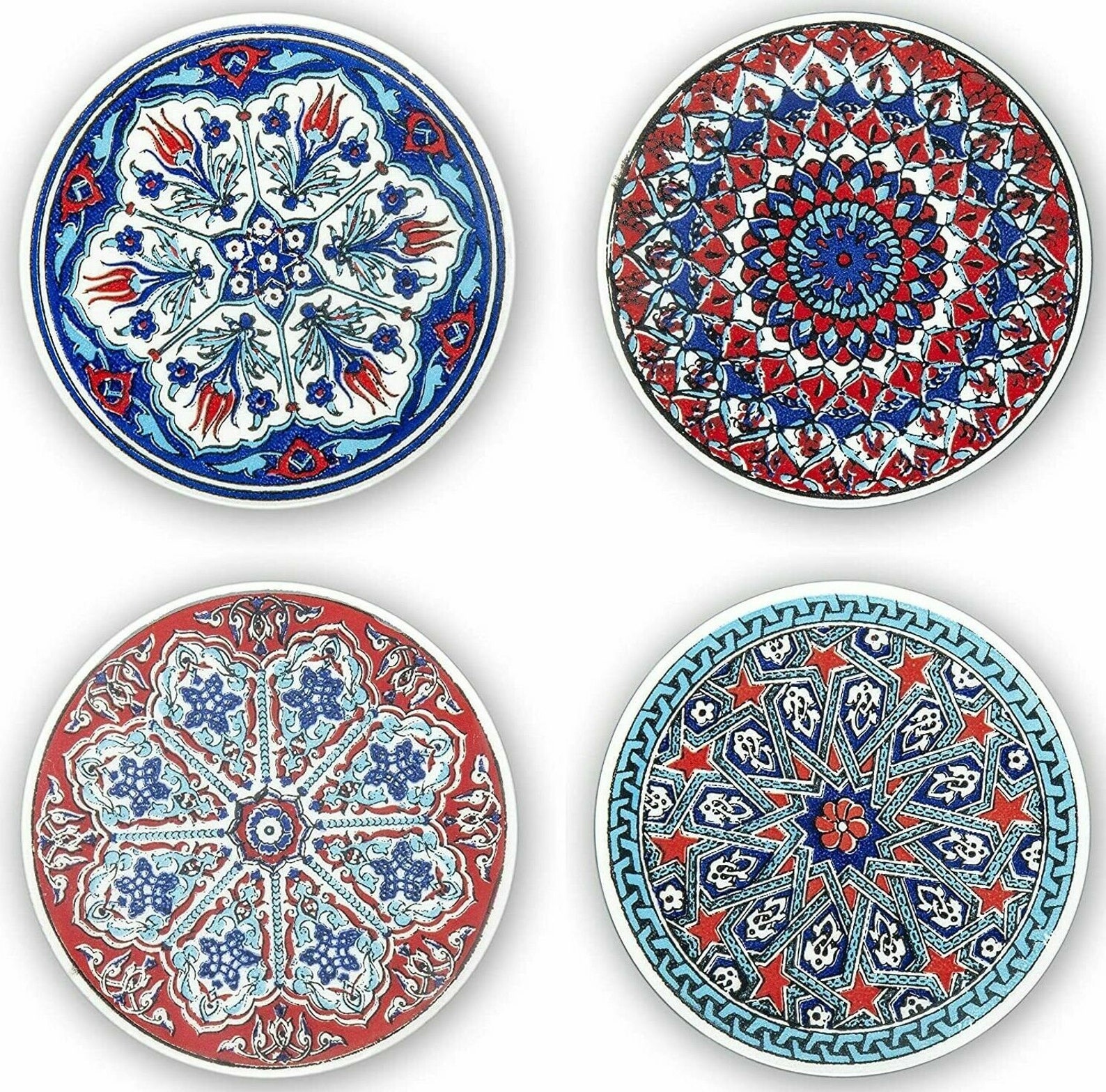 CERAMIC Coasters Set of 4 Drinks Coasters for Cups Mugs Etsy