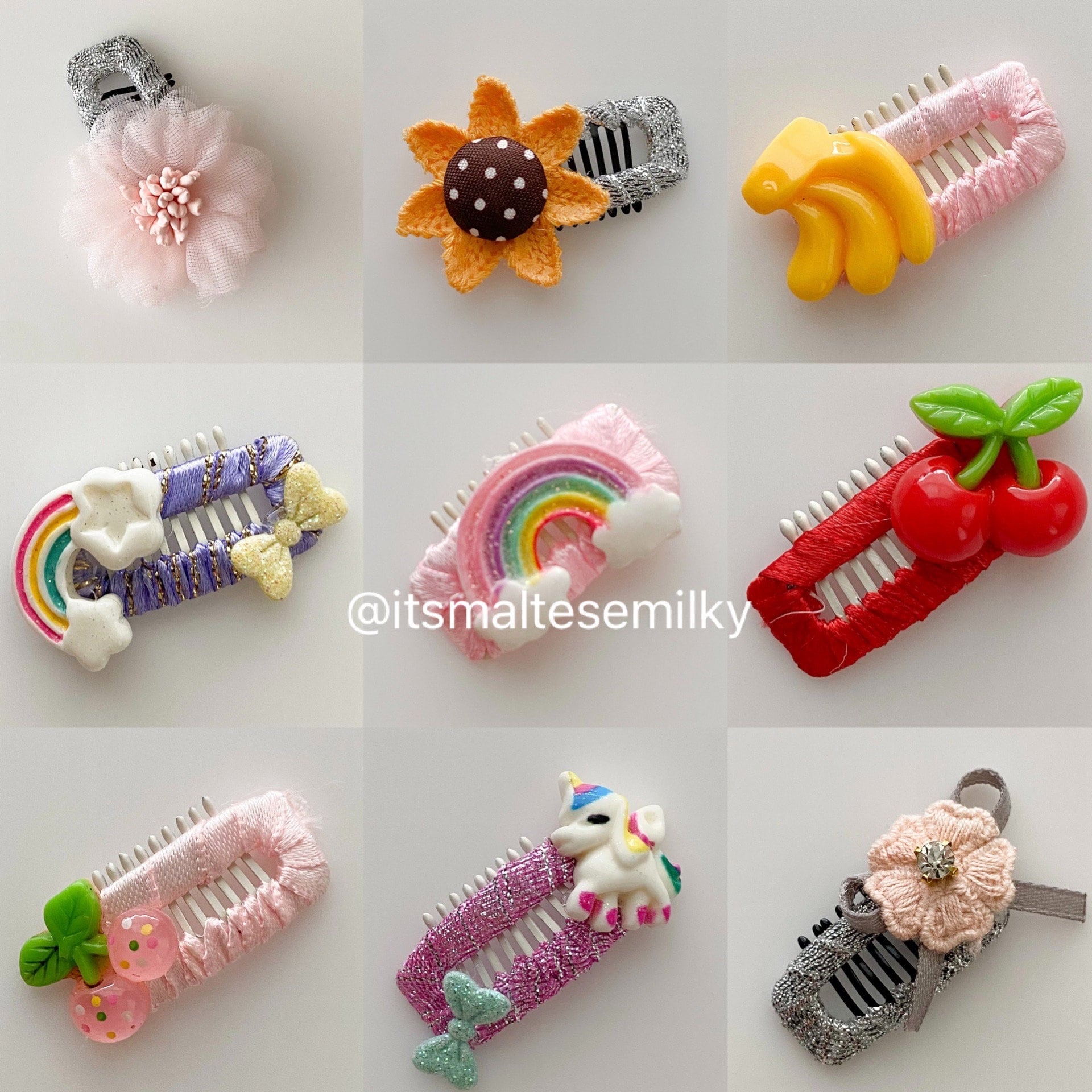 Handmade Pet Hair Clip for Small or Medium Size Dog Puppy Cat Etsy