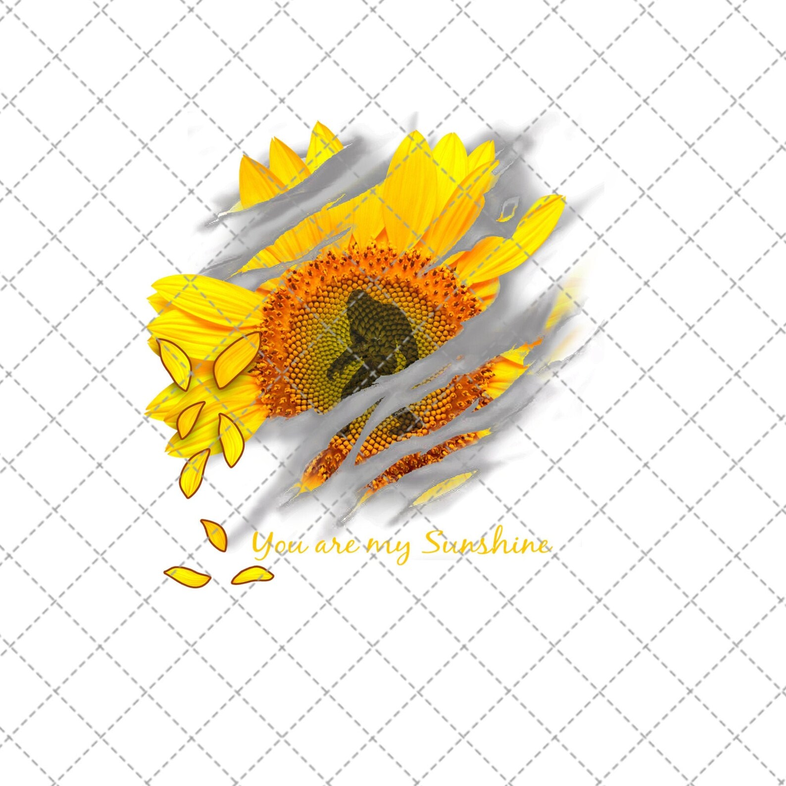 Sunflower Scratch Png Printable Digital Print Design Png Etsy