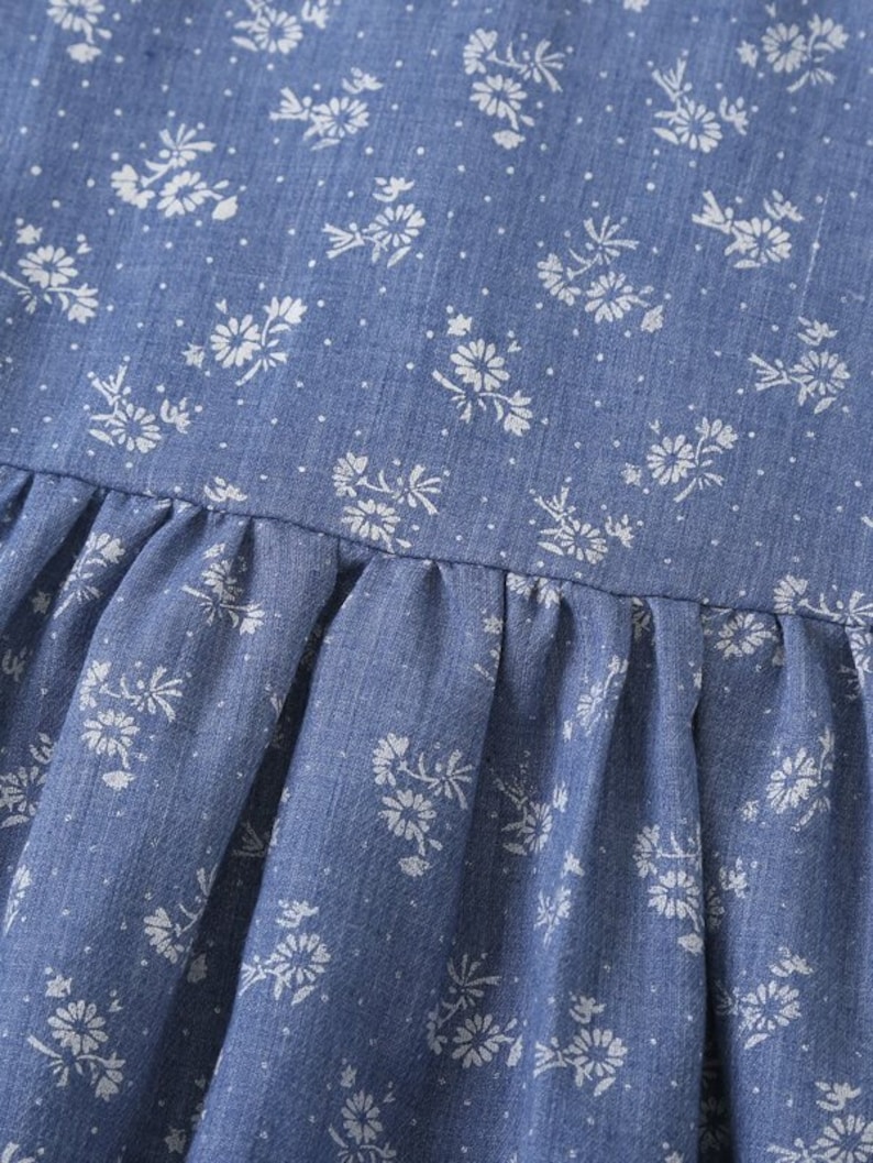 Birthday Gift For Toddler Girl Girl Blue Summer Dress Cute Toddler Girl Dress Toddler Girls Floral /& Polka Dot Dress