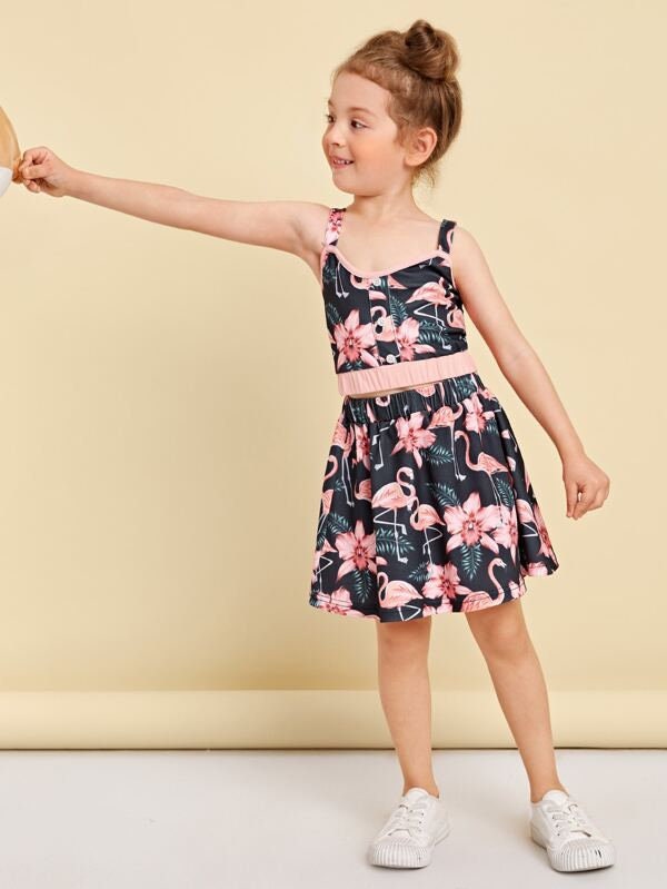 Cute Toddler Girl Clothes Toddler Girls Cami Top With Skirt Etsy