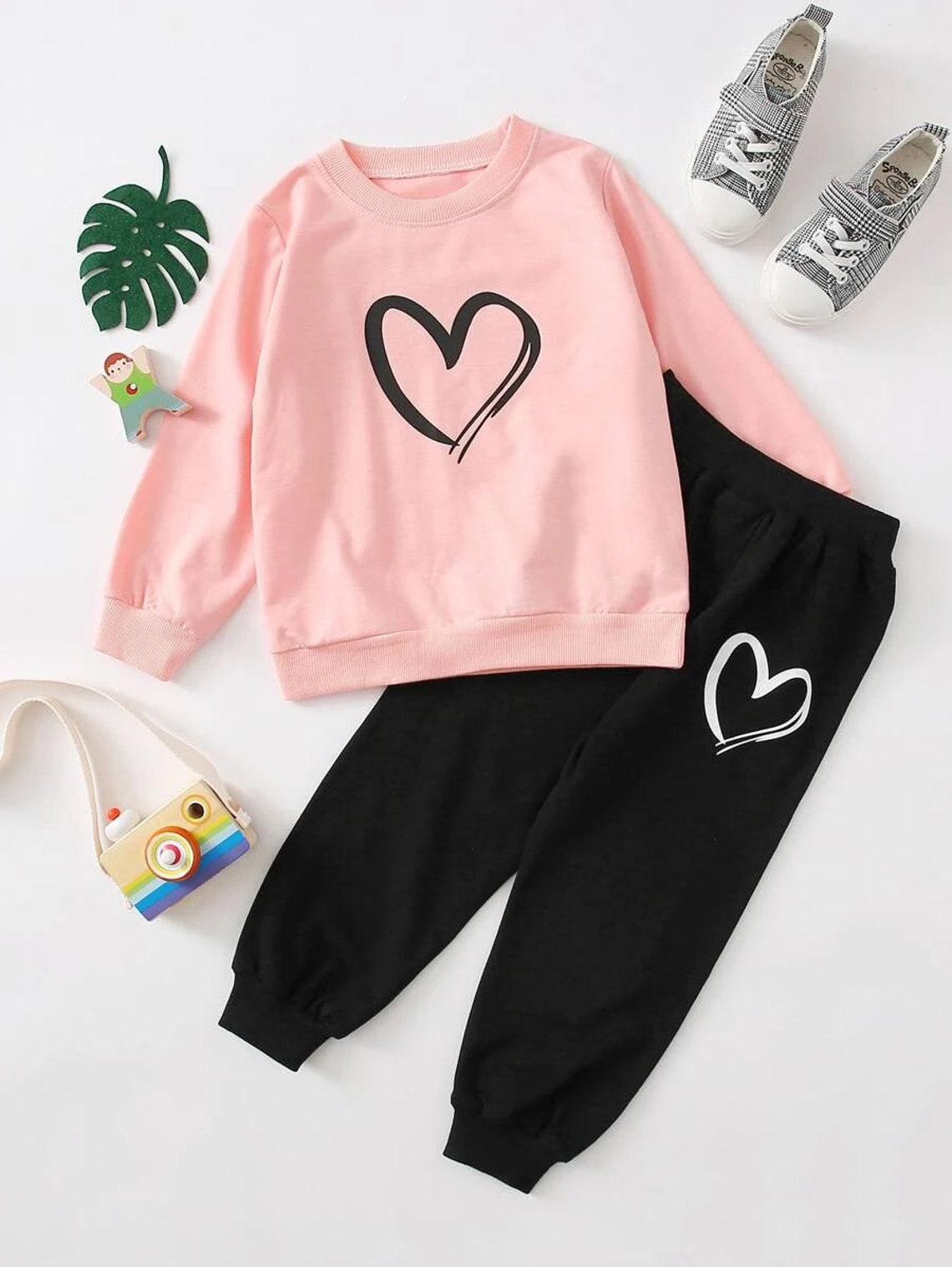 Cute Toddler Girl Clothing Set Girl Sweatshirt & Sweatpants | Etsy