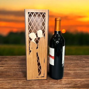 Personalized Wedding Wine Box | Engagement Wine Gift Box | Customized