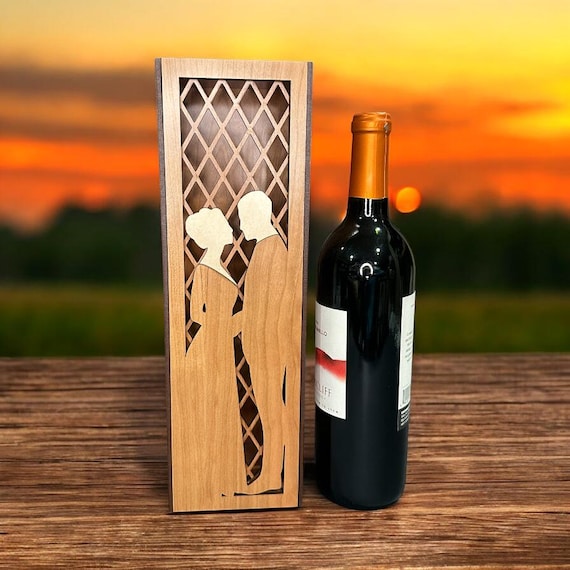 Personalized Wedding Wine Box Engagement Wine Gift Box