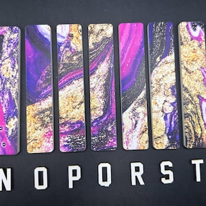 Diamond Painting Tray Minder Accessories Drill Tray Support for Easel or Draft Table - Pink/Purple Swirl 5" Straight