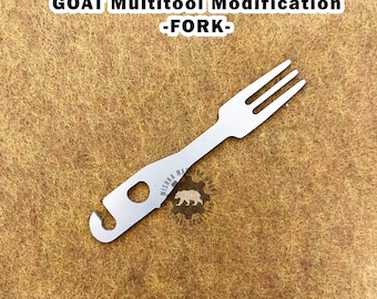 GOAT Fork Custom Made-to-Order Multitool Accessory Parts Mod Modification Multi-Tool Men Handyman Tool 316 Stainless Steel Replacement