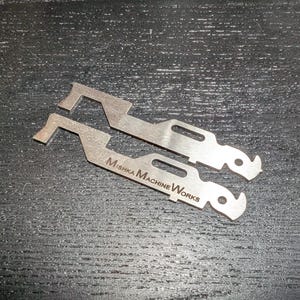 2 pack Shove Knife Made-To-Order for Leatherman Wave+, Surge, Signal, etc 316 SS