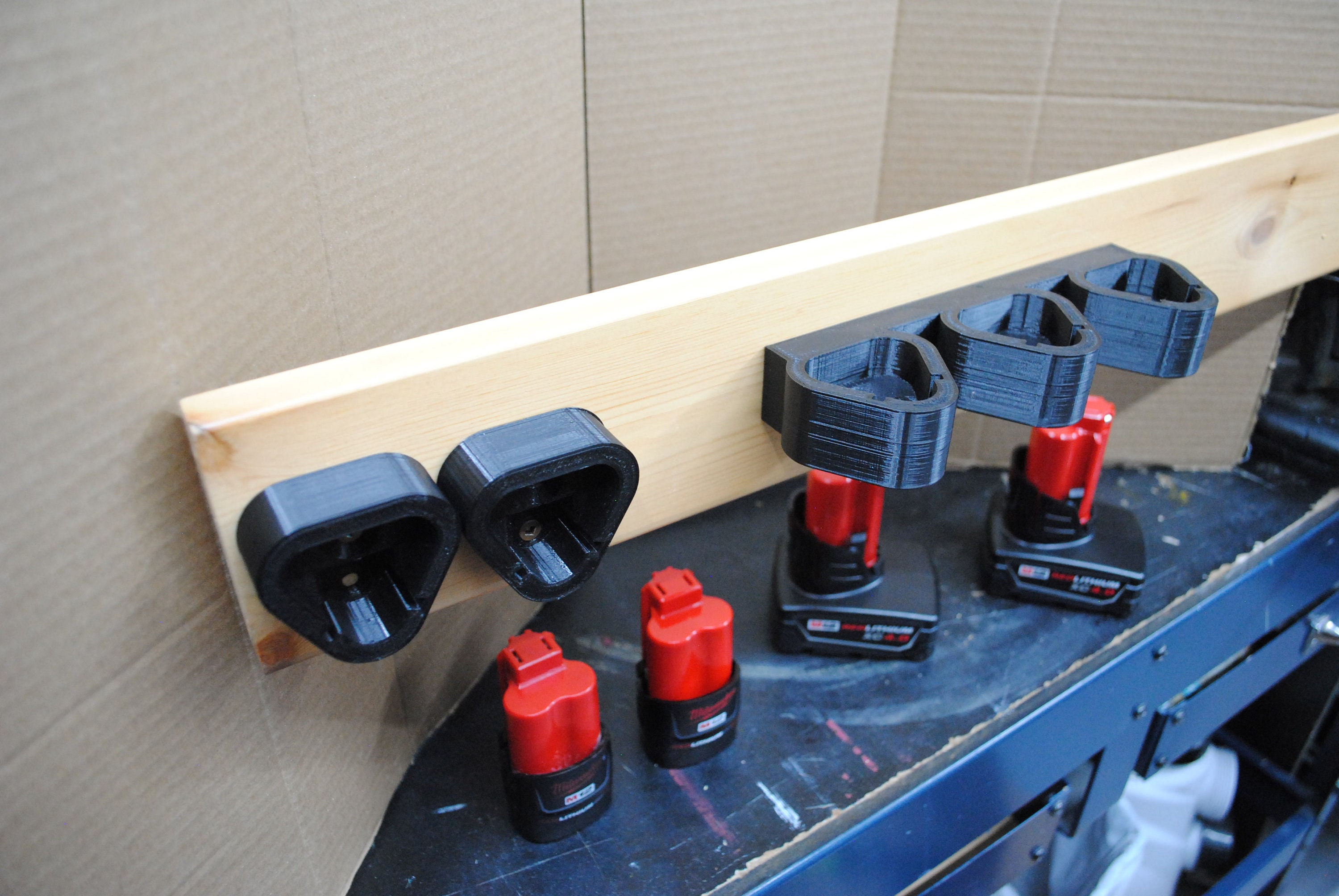 Milwaukee M12 Triple Battery Holder / Support à Batteries Etsy