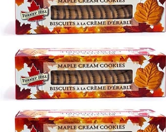 3boxes of  Best Maple Cream Canadian Cookies 600g total.