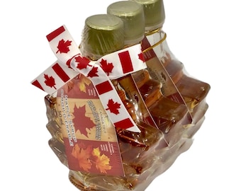 Pack of 3 maple bottles of 50ml finest maple syrup from Canada.