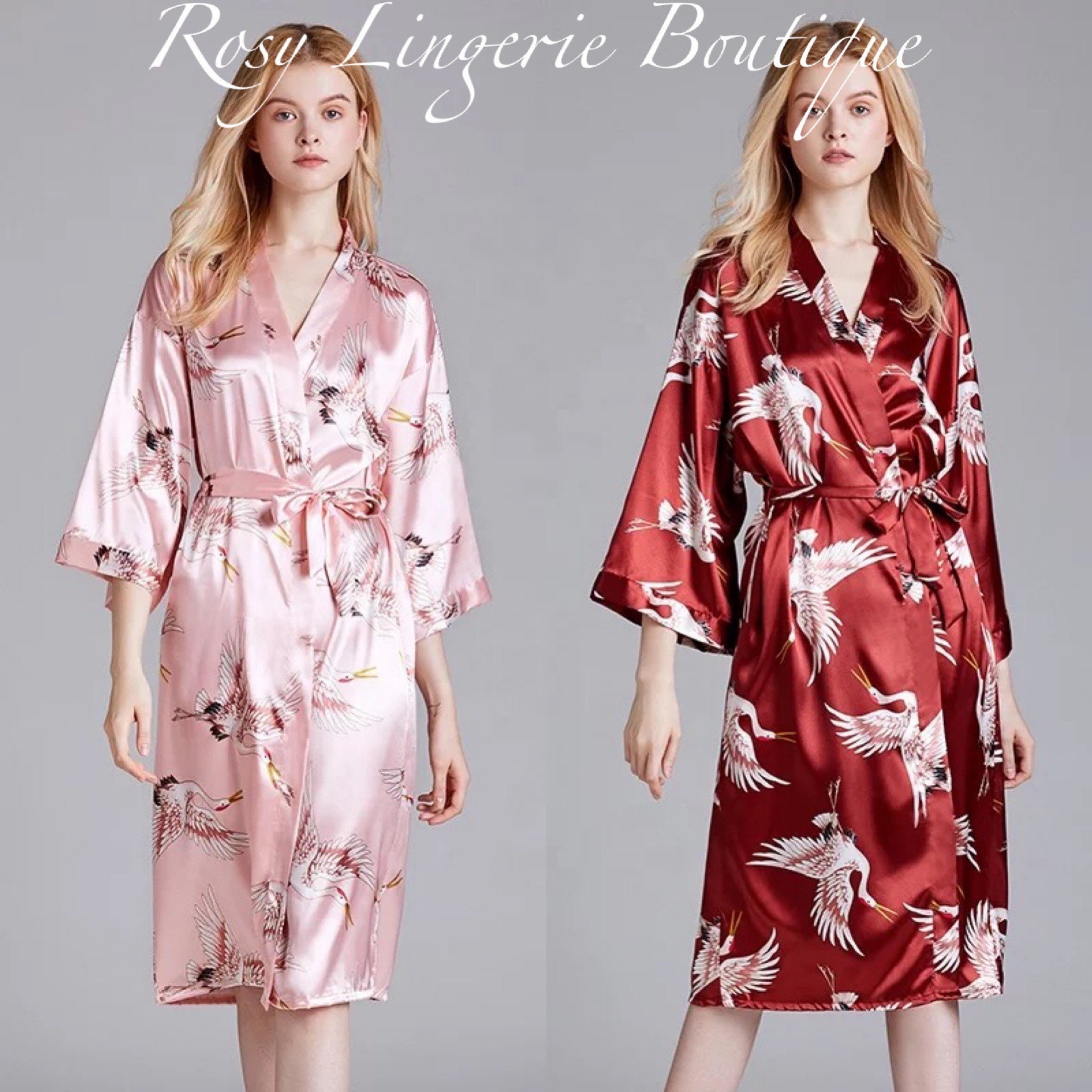 Satin Robe Pink Satin Robe Women Satin Robe Bridal Pink Etsy