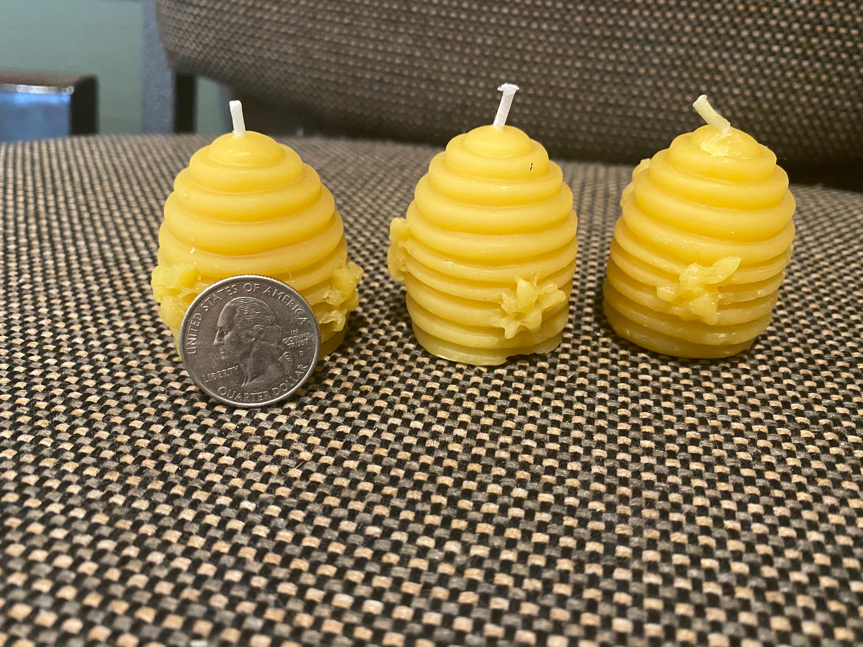 Homemade beeswax votive candles Etsy