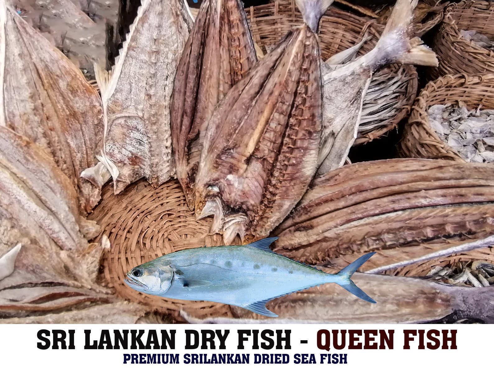 Dried Queen Fish 100 Sun Dried Fresh Fish Sri lankan Dry Etsy