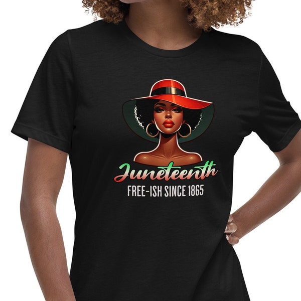 Juneteenth FREE-ISH Tee Shirt, Liberation Day Celebration Apparel, African American Pride Shirt, Civil Rights Movement Clothing