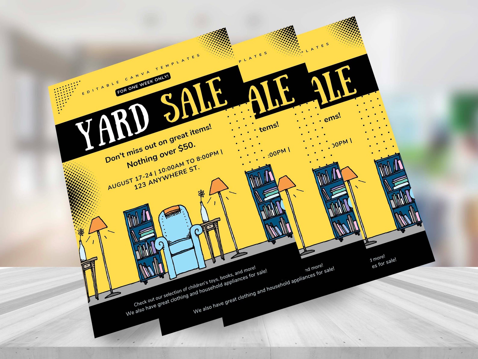 Image 7 for Yard Sale Flyer Template Word