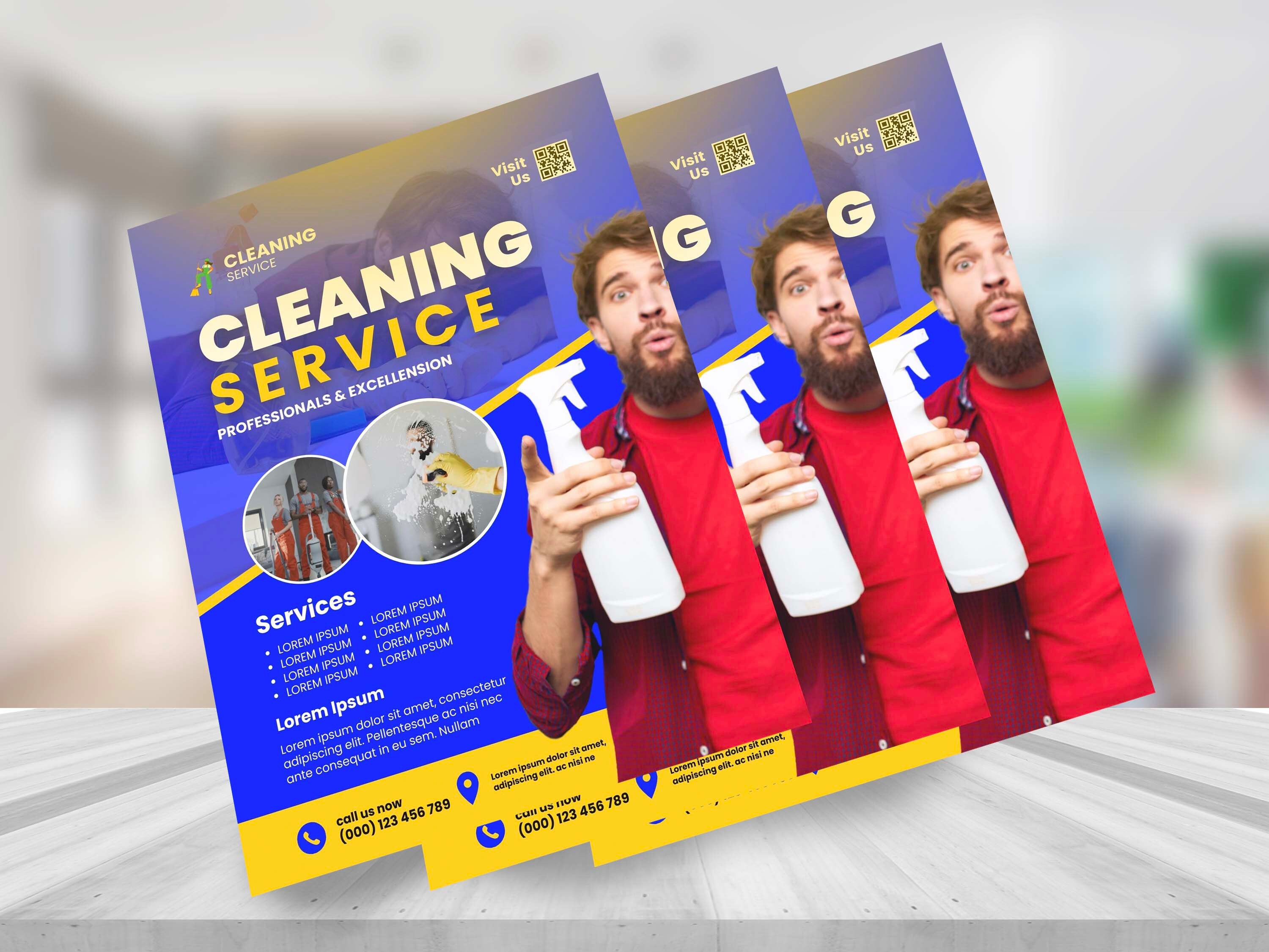 Commercial Cleaning Flyer Templates