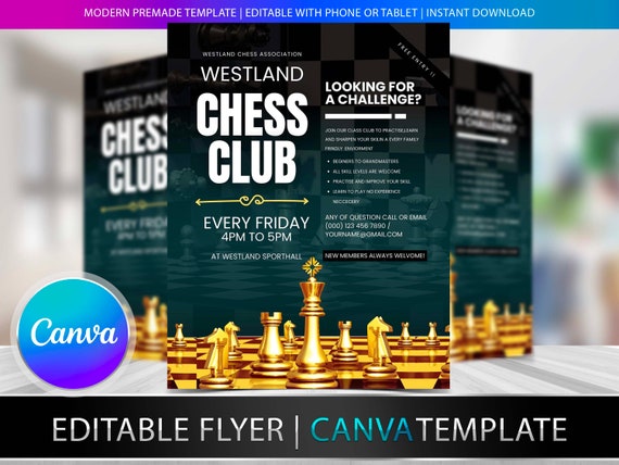 Download Chess Template Flyer PSD