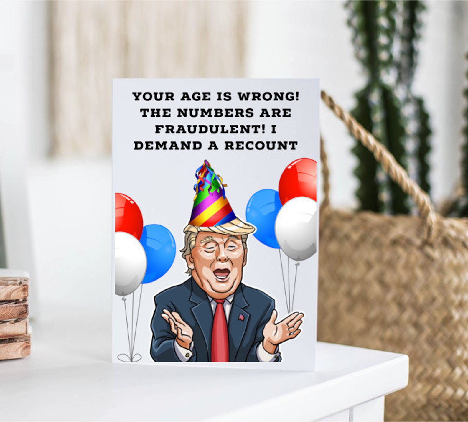 Donald Trump Birthday Card | Etsy