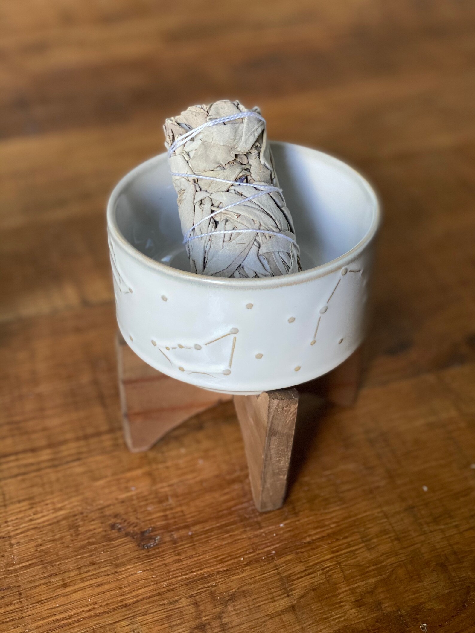 Ceramic Sage Holder Set Smudge Burner Alter Piece paired Etsy