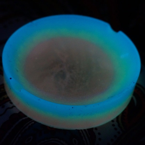 Runde, Glühen im Dunkeln, Regenbogen Aschenbecher, Schmuckschale, Schlüsseltablett, Tchotchke