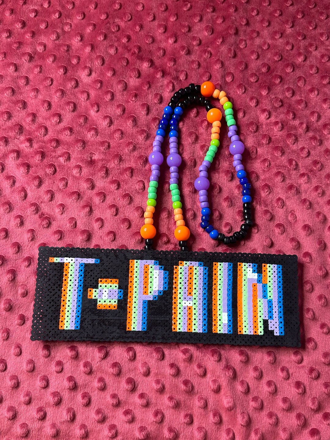 Perler Bead Kandi Necklace Etsy