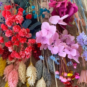 Boîte de fleurs séchées colorées, fleurs séchées, bricolage, artisanat, décoration, mariage, cartes, Raysin