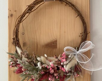 Ghirlanda di fiori secchi per porte, pareti o finestre | decorazioni naturali per la casa in stile boho | ghirlanda | ghirlanda di fiori secchi | decorazioni fatte a mano