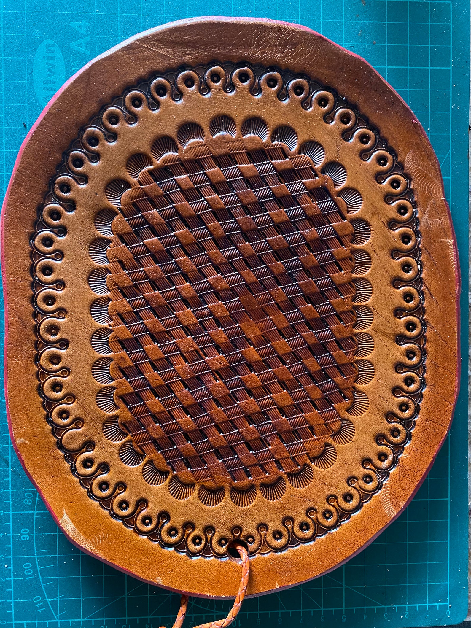 Leather Hot Plate Trivet Etsy