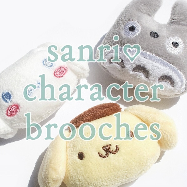 Broche Kawaii, peluches de dibujos animados de anime japonés, pines de juguete estilo Tokio