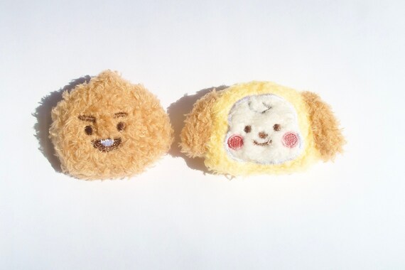 BTS Chimmy Shooky Plush Pins K pop BT21 Plushie Brooch Bangtan