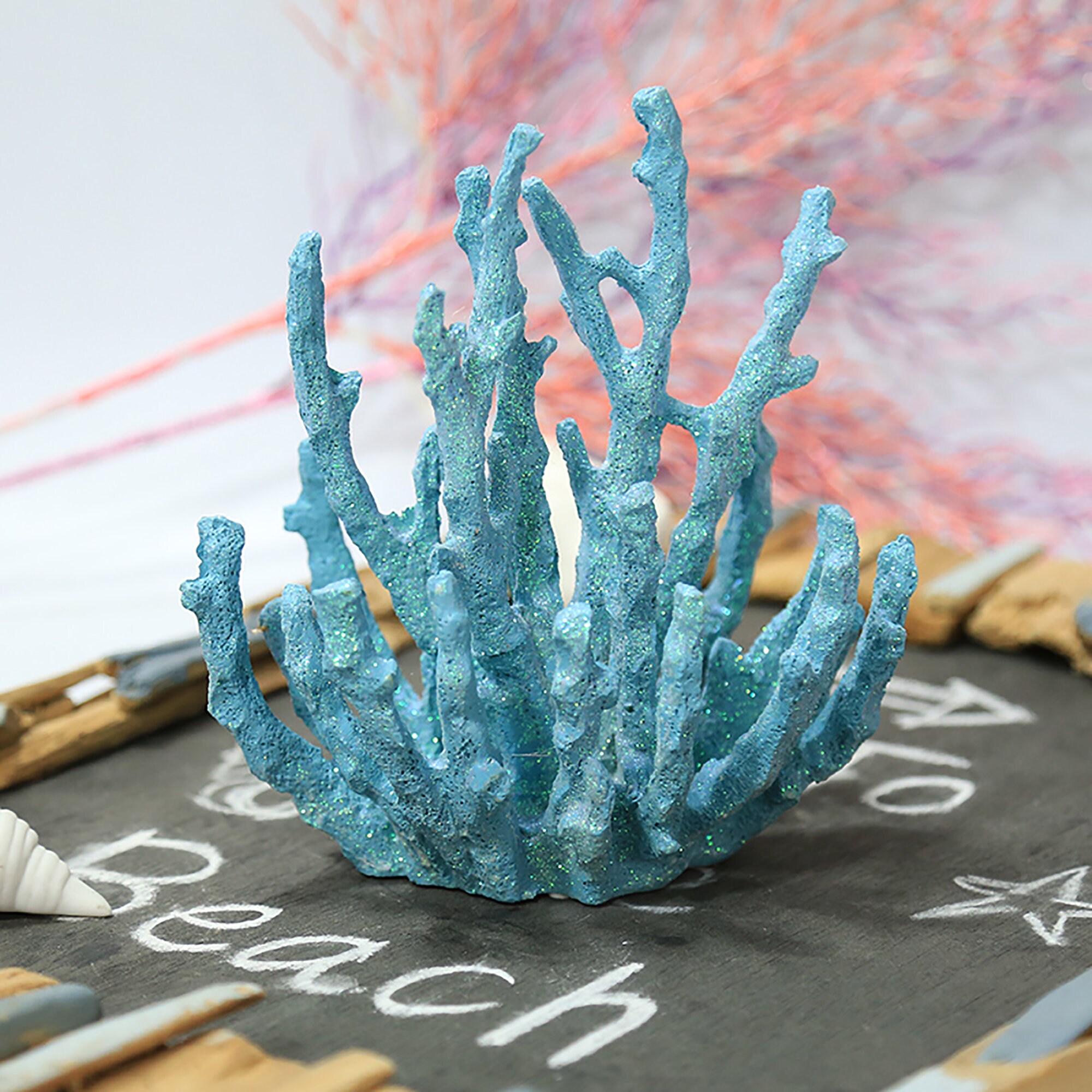 Fish Tank Coral Ornaments Resin Coral Reef Ornaments Ocean | Etsy