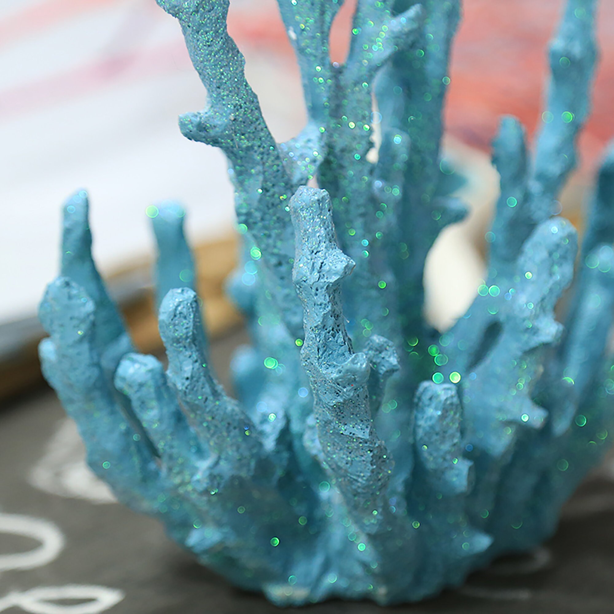 Fish Tank Coral Ornaments Resin Coral Reef Ornaments Ocean Etsy