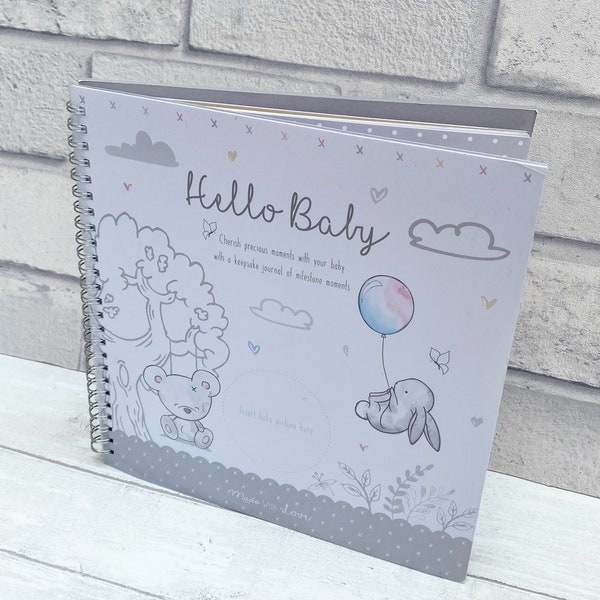 Baby Record book | NEW BABY gift | Baby Shower | Pregnancy | Memory book | Photo album  | KEEPSAKE