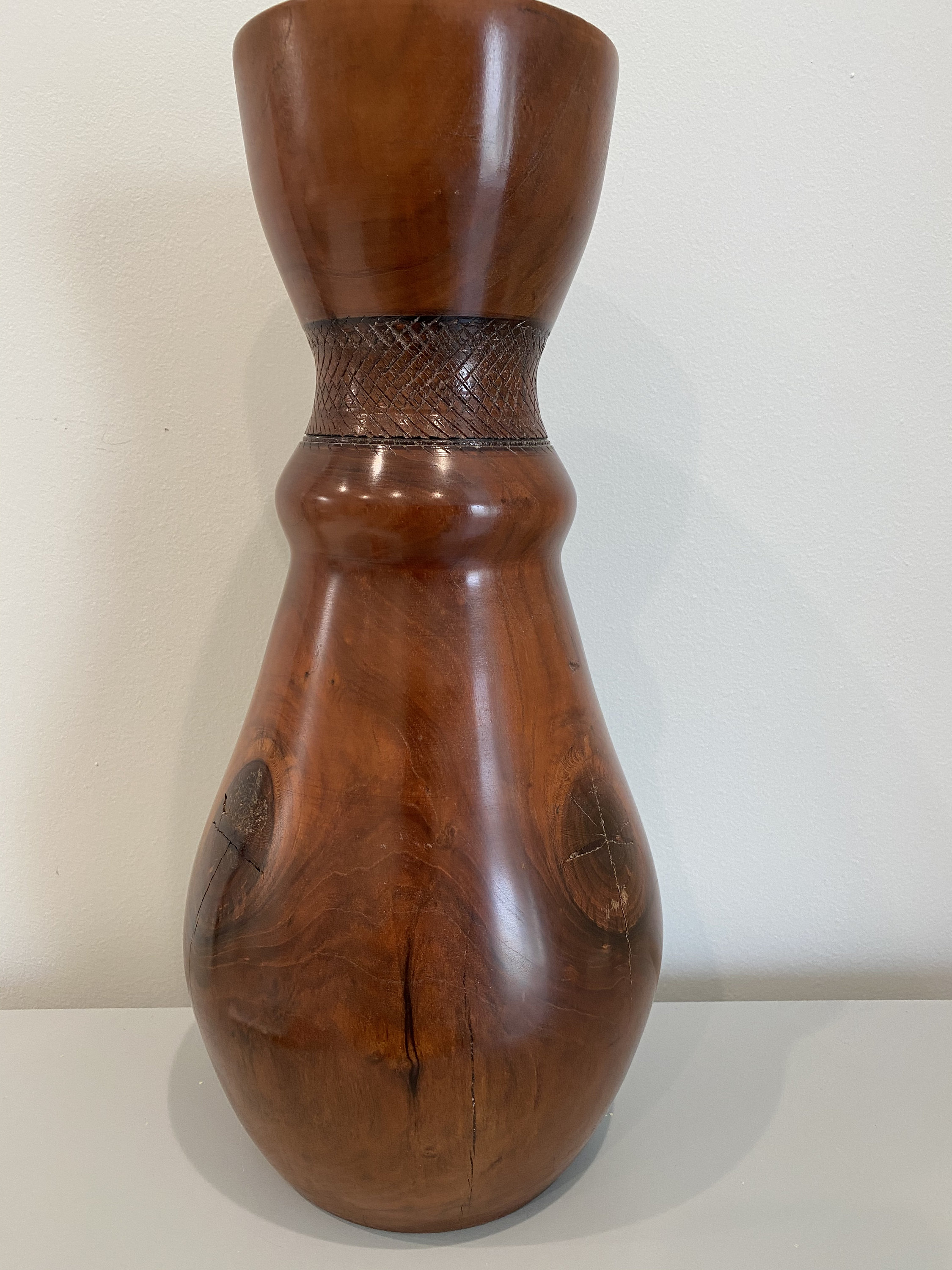 Wood Flower Vase Etsy