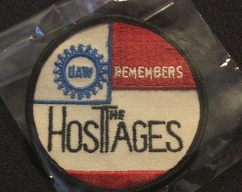 Vintage (UAW) Rare United Auto Workers HOSTAGES Strike Patch