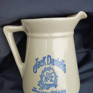 Vintage Stoneware Crock &quot;Jack Daniel&#39;s No 7 Ceramic Pitcher Vase