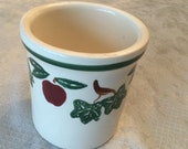 Vintage Crock Shop Santa Ana Apples Ivy Utensil Crock