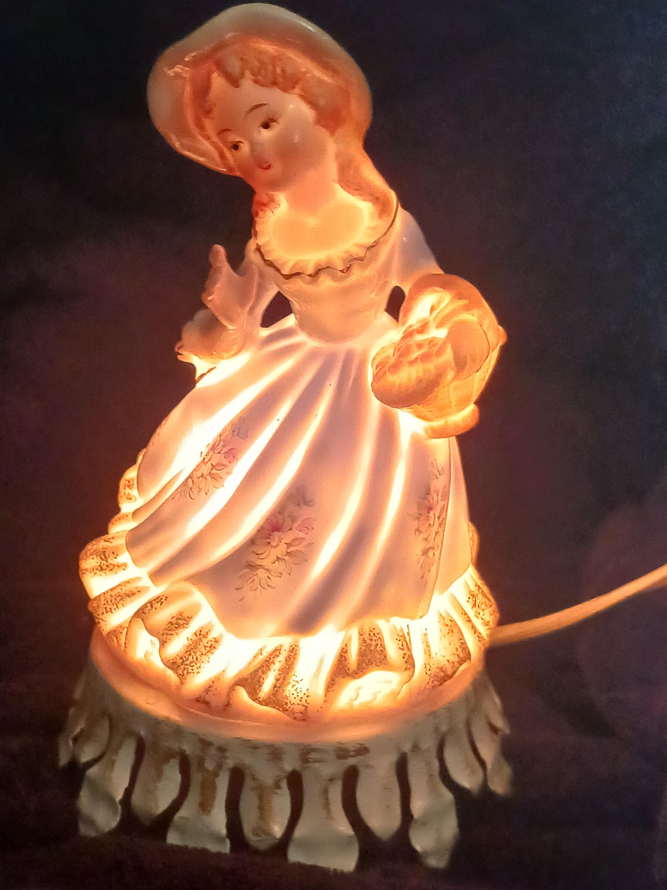 Porcelain Girl Night Light - Etsy