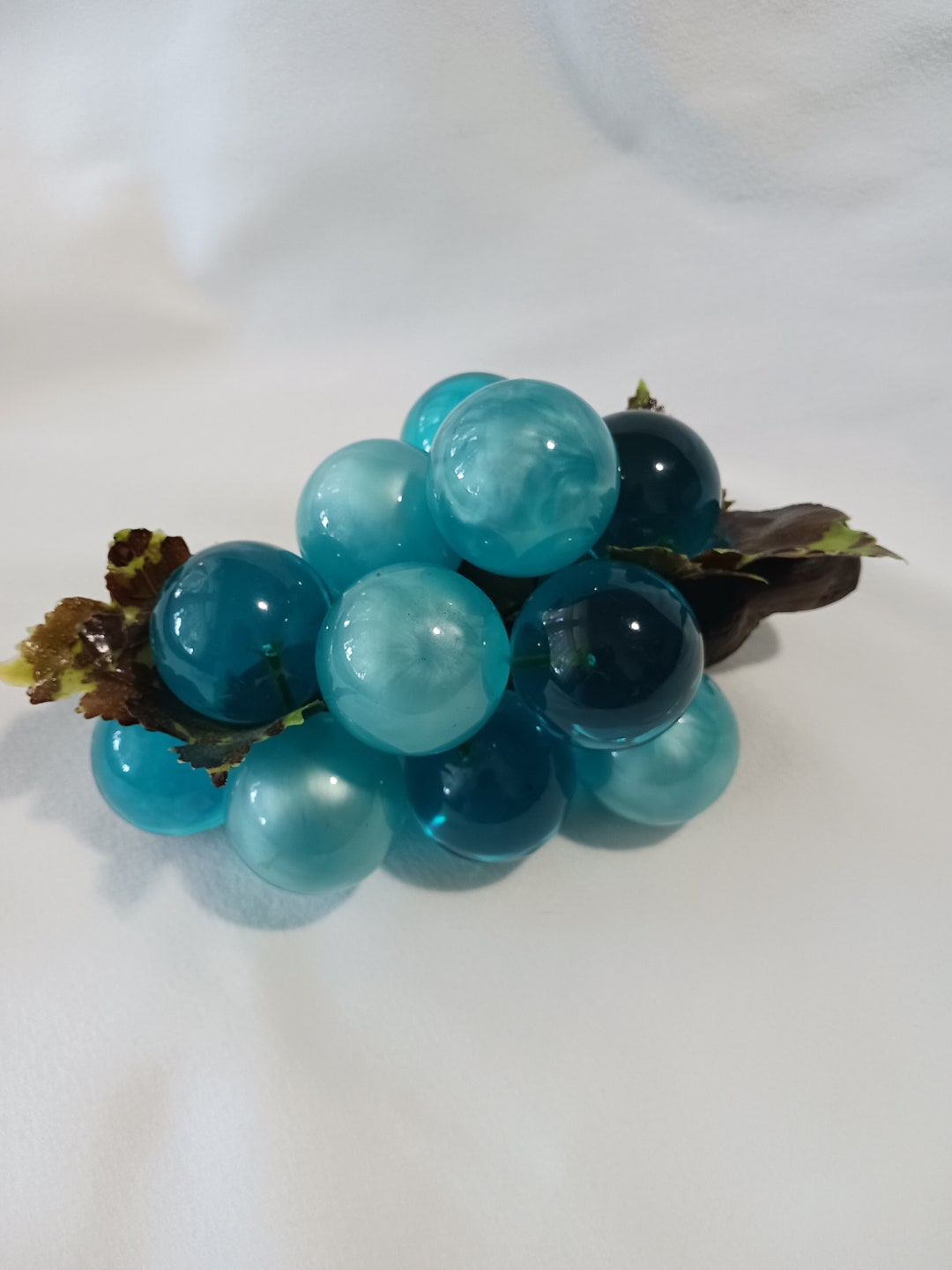 Grape Turquoise Color Vintage MCM Turquoise Blue Lucite Grapes - Etsy