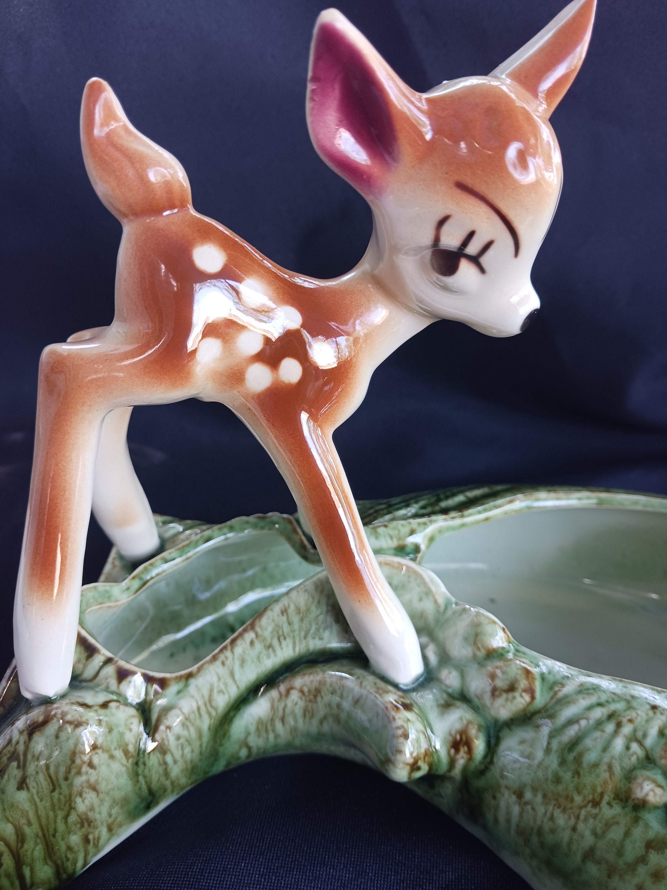 Vintage Walt Disney Productions Ceramic Collectible Bambi Planter