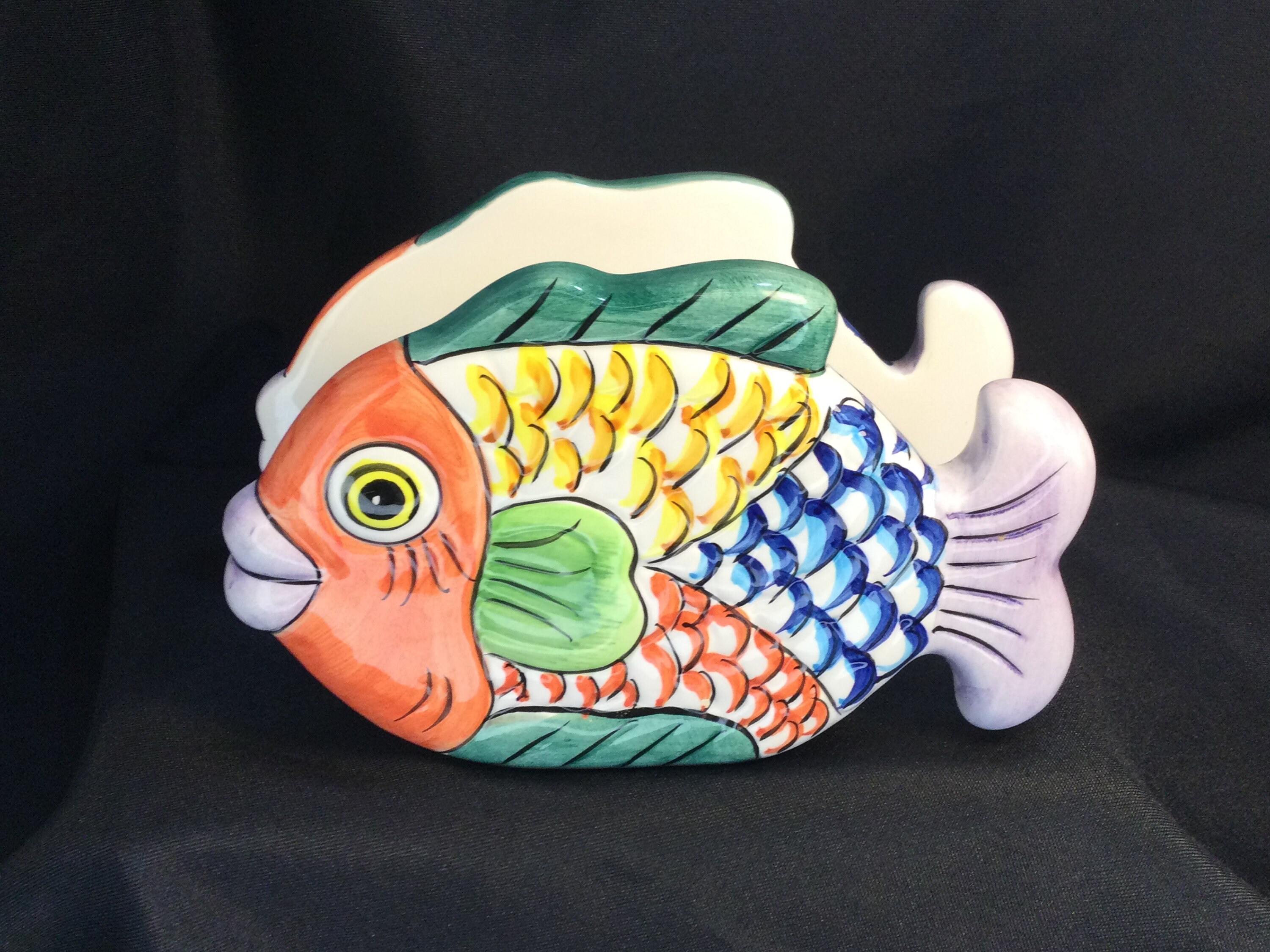 Vintage Tropical Fish Ceramic Napkin/ Letter Holder Etsy