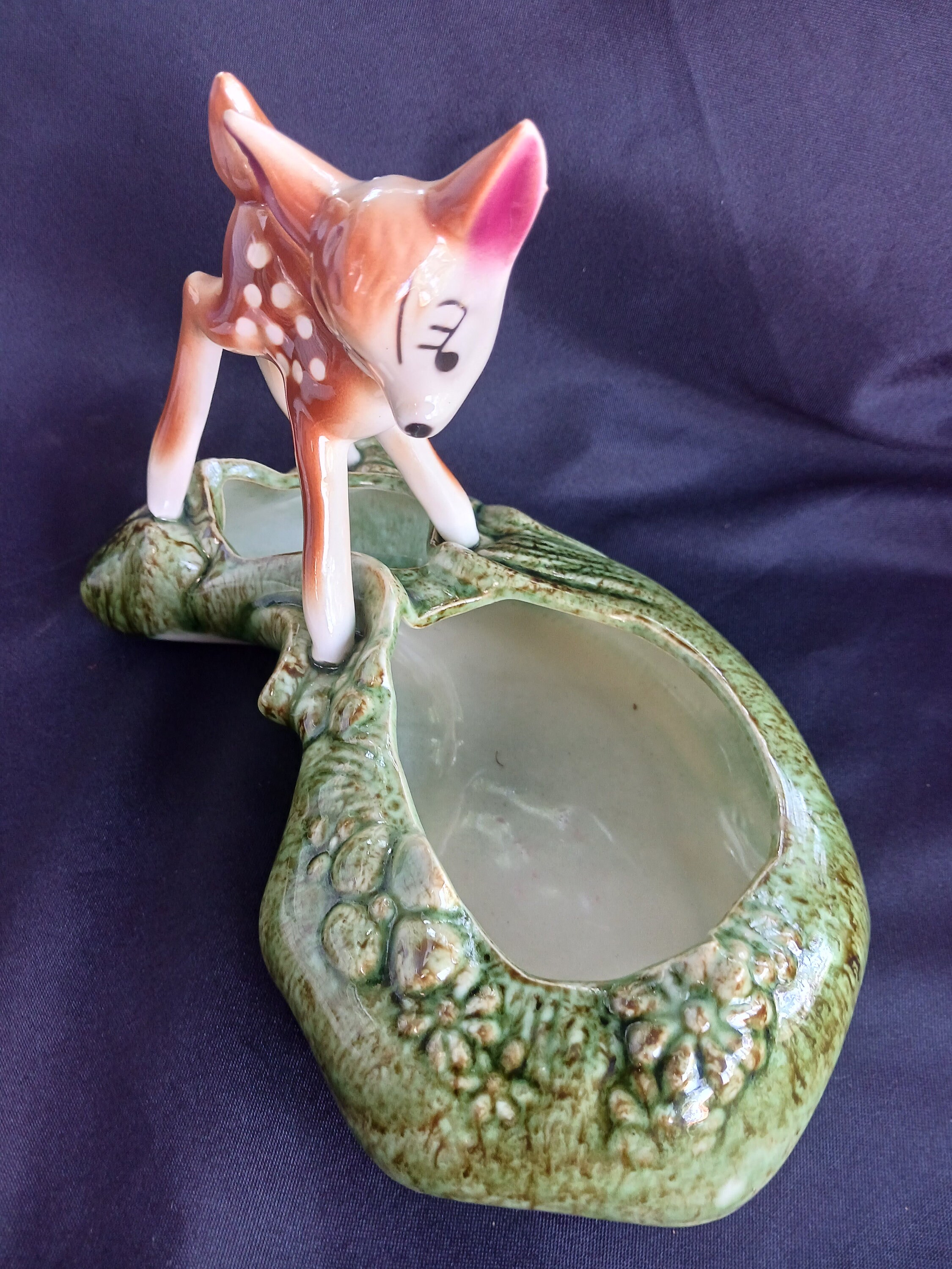 Vintage Walt Disney Productions Ceramic Collectible Bambi Planter