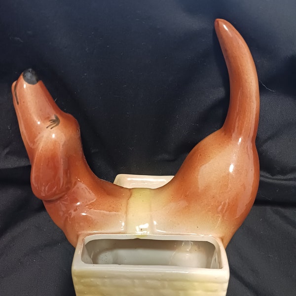 Vintage Weiner / Daschhound Dog Dresser Caddy