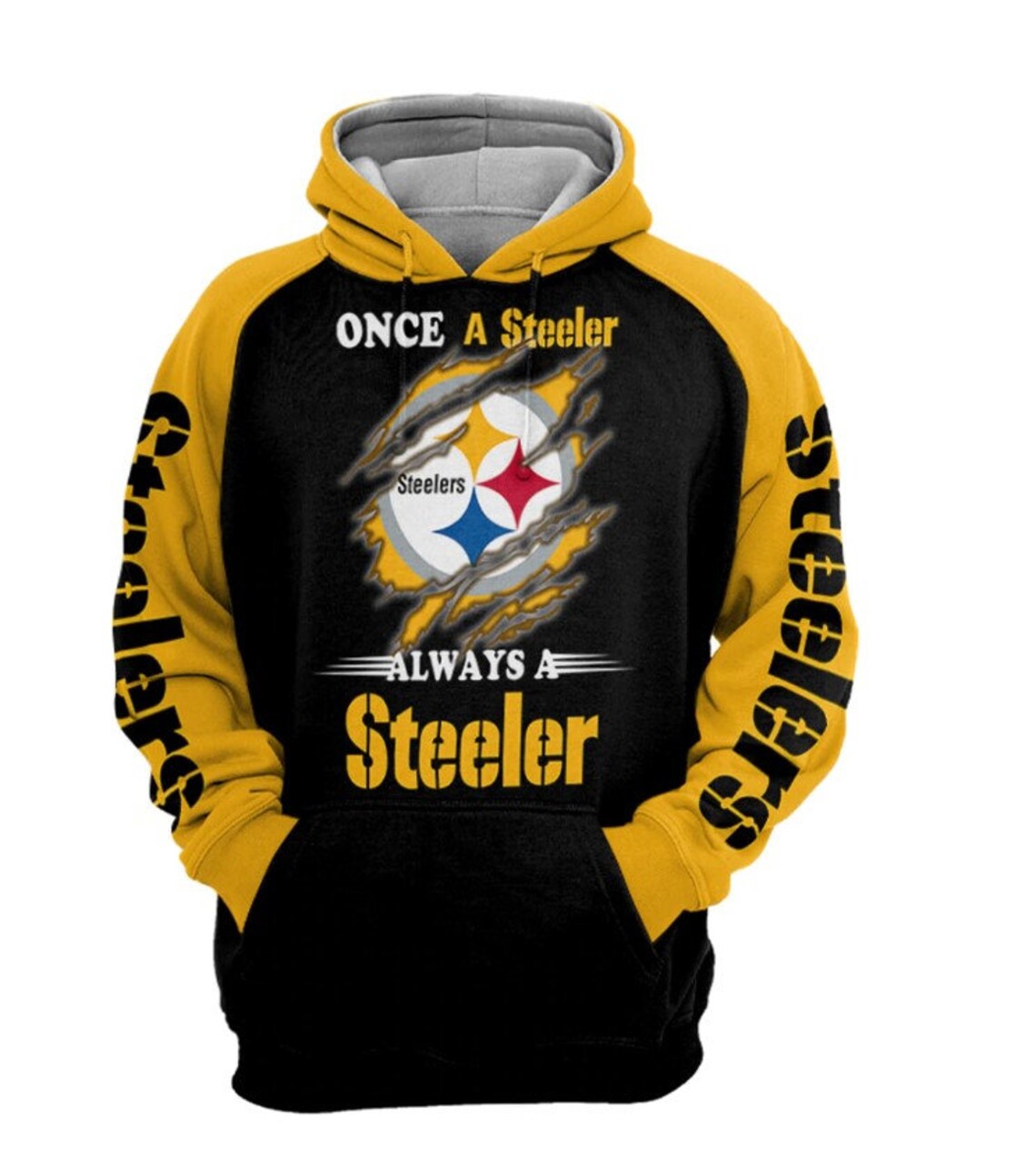 Pittsburgh Steelers Hoodie Pittsburgh Steelers Zip Hoodie Etsy