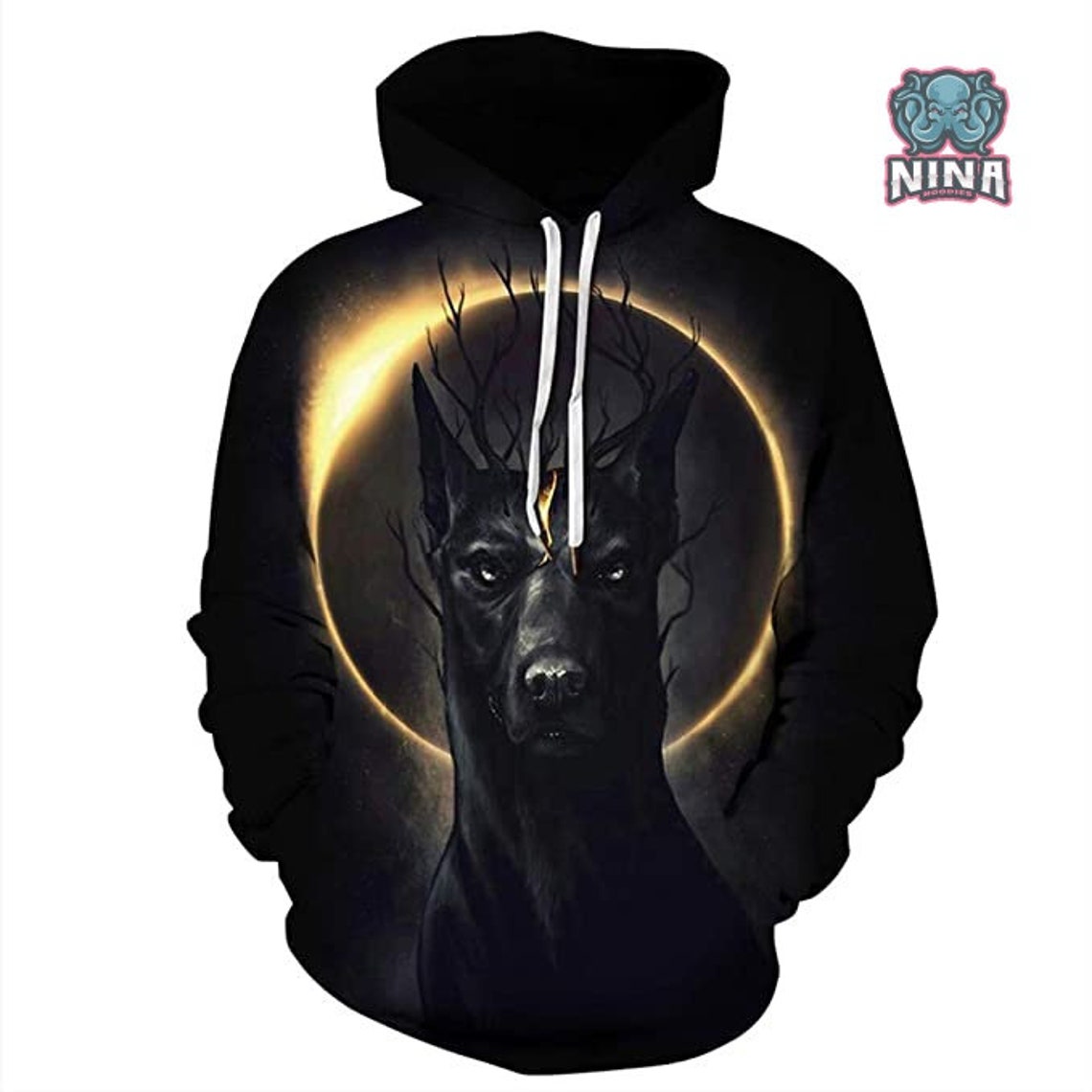 Black Panther Hund Hoodie 3d Männer und Frauen Herbst und Etsy