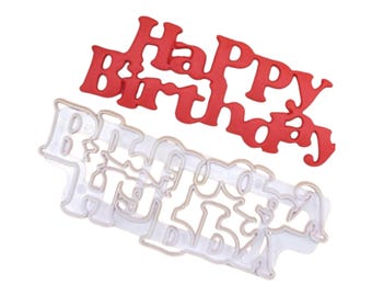 Happy Birthday fondant cutter
