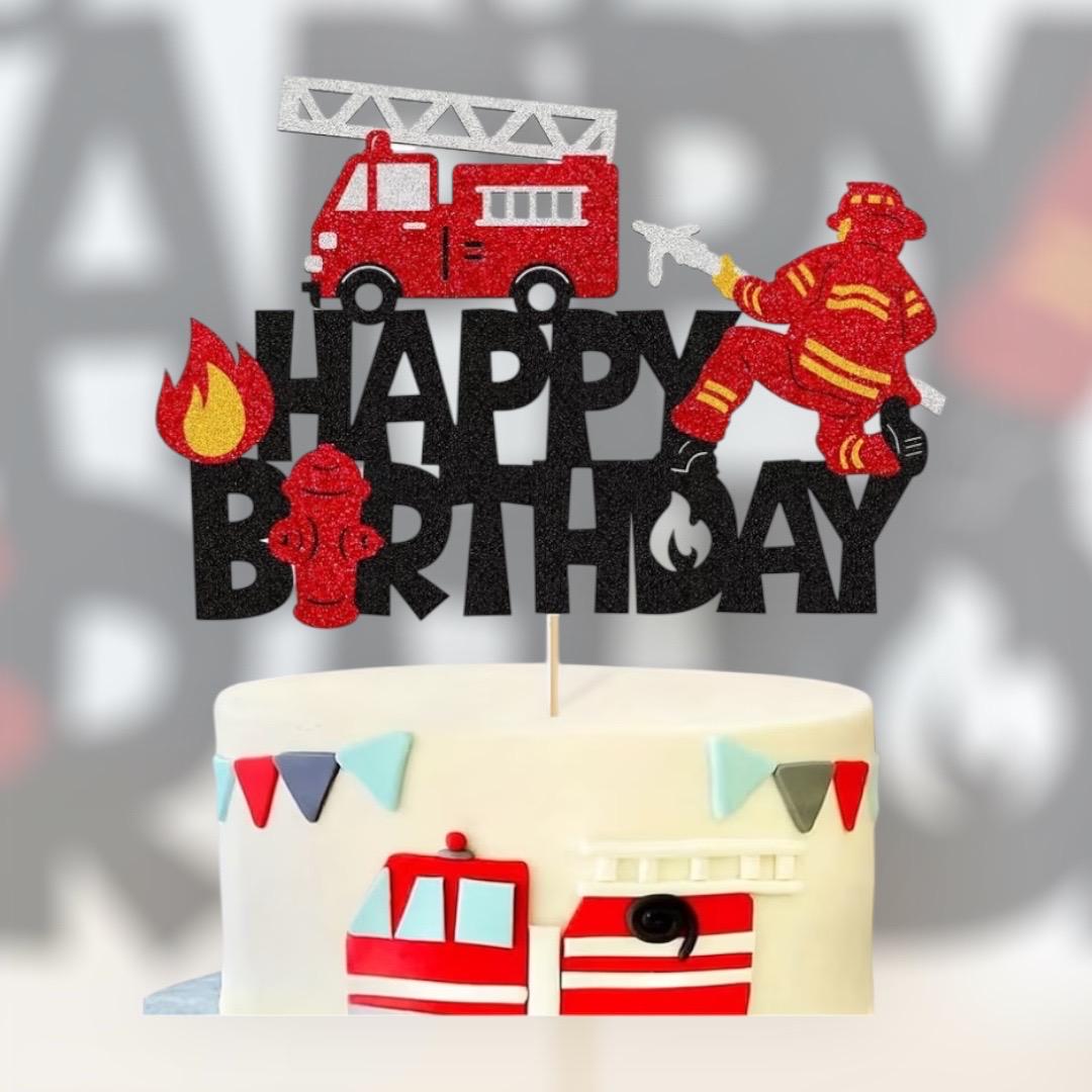 Fire Fighter Topper Firefighter Cake Topper - Etsy