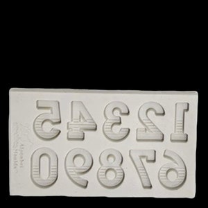 Mini number silicone mold