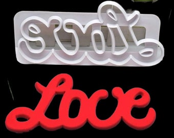 Love fondant cutter
