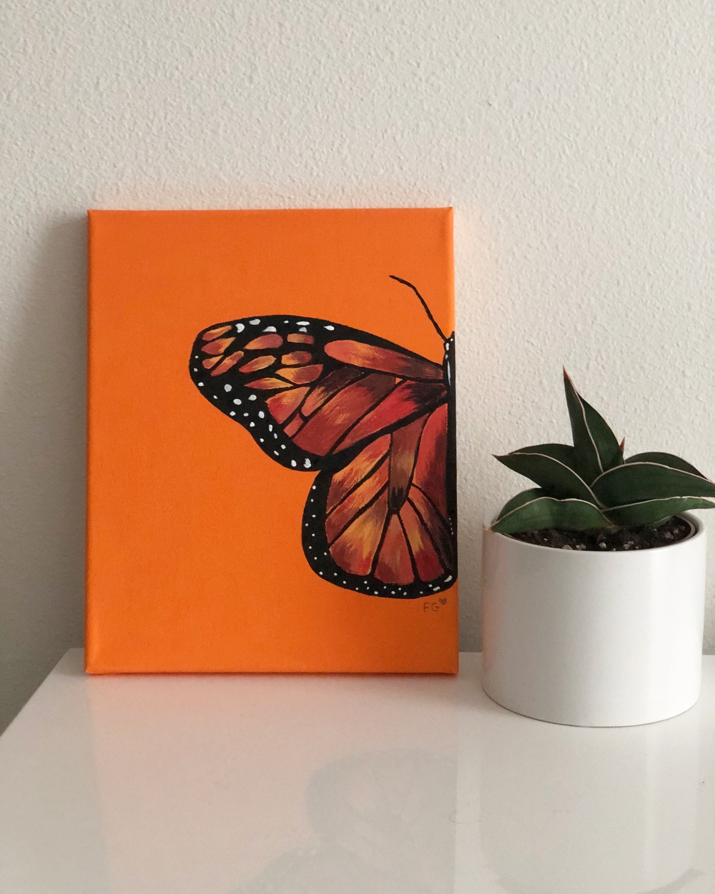 Acrylic Painting of Butterfly Aesthetic Acrylic Painting  Etsy